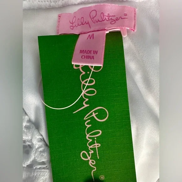 DESIGNED BY LILLY PULITZER!!! NWT WHITE LACE LYRA DRESS. - Picture 3 of 4